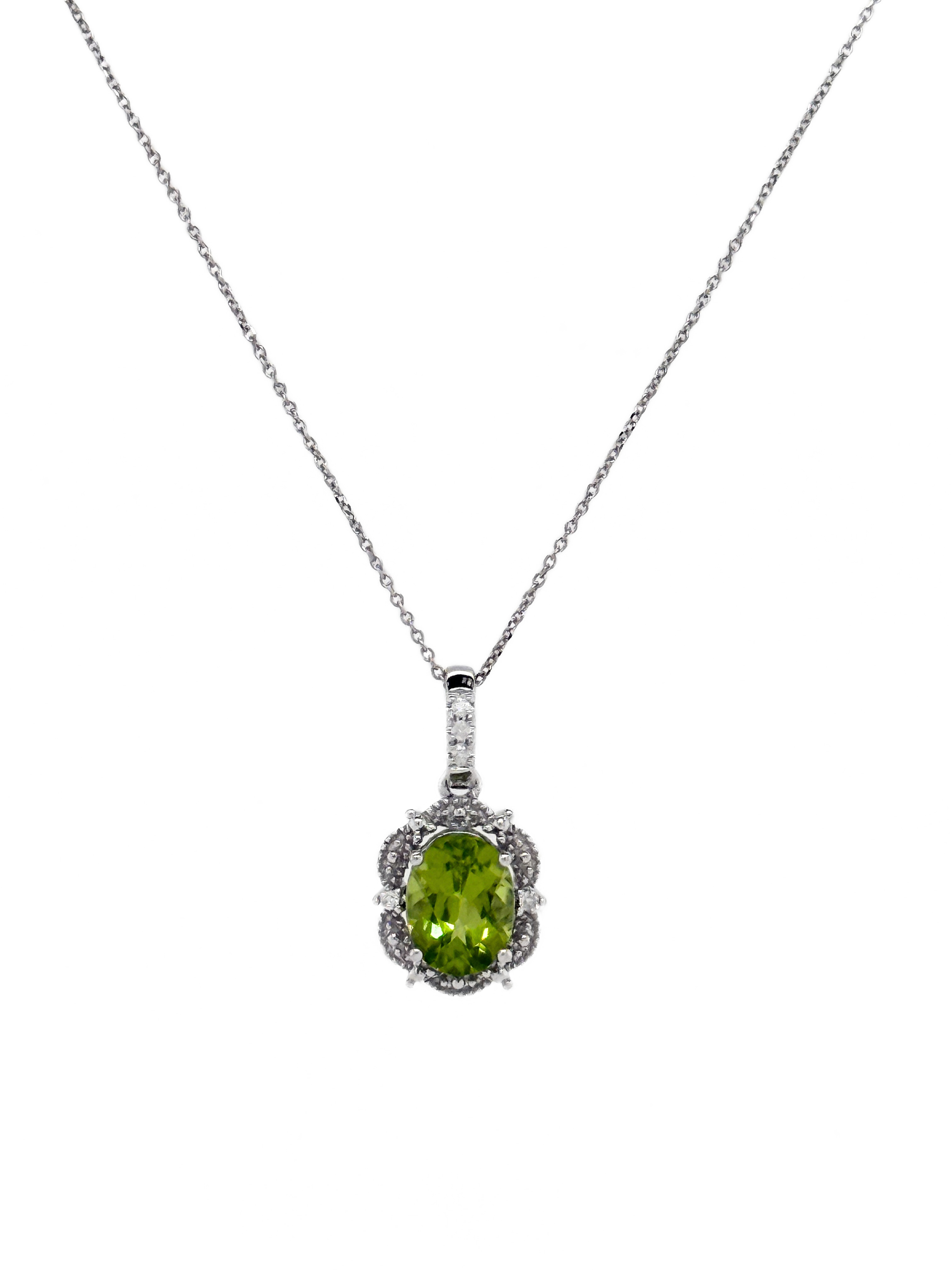 DIAMOND & PER PENDANT W/CHAIN-100328X6